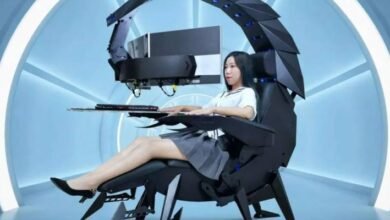 Photo of Es aerodinámica, se ajusta a tu comodidad y puede soportar una pantalla de 49 pulgadas: conoce la nueva silla "escorpión" de Cluvens