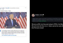 Photo of Trump se autoproclama presidente con los votos sin contar, Twitter y Facebook reaccionan para contradecirle