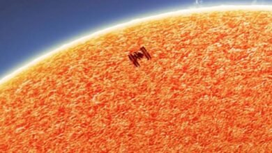 Photo of Mira las increíbles fotos de la Estación Espacial Internacional frente al Sol y la Luna