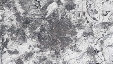 Photo of Madrid cubierta por nieve tras Filomena vista desde el espacio por la misión Sentinel 2
