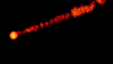 Photo of Capturan en imágenes una extraña fuerza magnética espiral en un agujero negro a decenas de millones de años luz de la Tierra