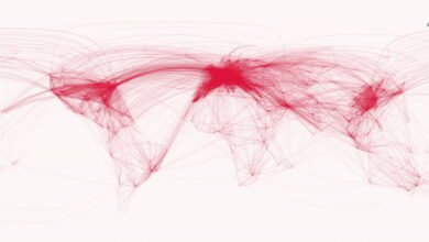 Photo of Rutas aéreas, aeropuertos y muchos mapas de todo tipo dibujados en Python