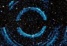 Photo of NASA capta sorprendentes imágenes de anillos de polvo y material cósmico formándose alrededor de un agujero negro