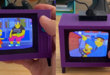 Photo of Los Simpson se reproducen infinitamente en esta TV miniatura que hizo un fan