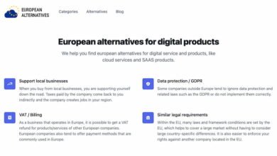 Photo of Las alternativas europeas a productos y servicios digitales también existen
