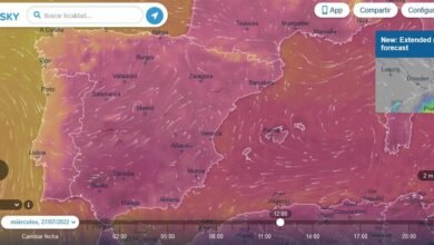 Photo of Llega otra ola de calor a España y estas webs de mapas te ayudarán a conocer cómo se aproxima