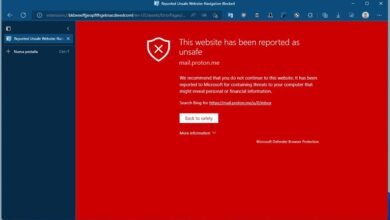 Photo of Microsoft Edge detecta como maliciosa la web del servicio de correo ProtonMail. Pero se trata de un falso positivo de SmartScreen