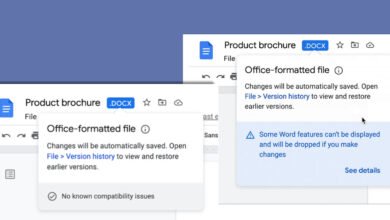 Photo of Google Docs te advertirá si estás trabajando en un archivo Office incompatible