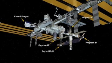 Photo of La cápsula de carga Cygnus 18 «S. S. Sally Ride» por fin está en la Estación Espacial Internacional