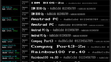 Photo of Una colección con las fuentes pixeledas originales de los antiguos PC, de todas las marcas y modelos