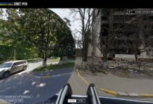 Photo of Calles de Ucrania, antes y después, vistas al estilo Street View