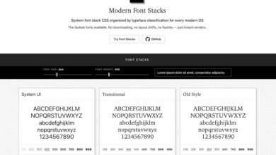 Photo of Modern Font Stacks, una colección de fuentes rápidas e instantáneas