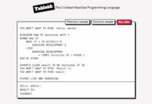 Photo of Tabloid, un lenguaje de programación al estilo de los titulares con clickbait (¡completamente funcional!)