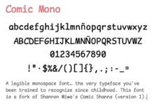 Photo of Comic Mono, una variante monoespaciada de la famosa (y odiada) Comic Sans