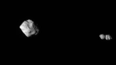 Photo of Pues resulta que el asteroide que descubrió Lucy en órbita alrededor de Dinkinesh es un binario de contacto