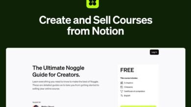 Photo of Noggle, para crear cursos online usando Notion