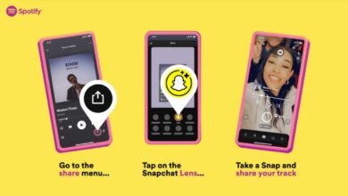 Photo of Cómo acceder a las nuevas lentes de Spotify y Snapchat para compartir temas musicales favoritos
