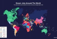 Photo of Este mapa muestra la profesión con más interés en cada país. Los españoles somos muy distintos a nuestros vecinos