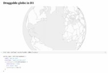 Photo of Un globo terrestre «arrastrable» para crear visualizaciones con los países y territorios